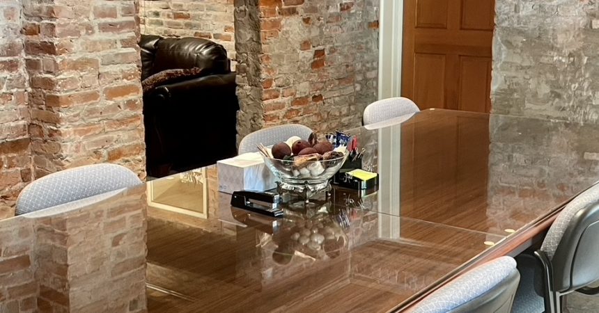 Office reception area